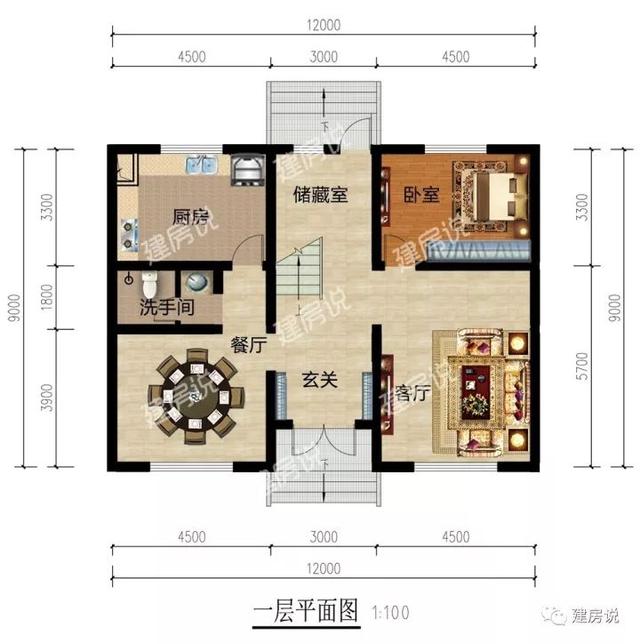 三款110平的農(nóng)村自建房設(shè)計(jì)圖紙，看了的人都一致好評(píng)