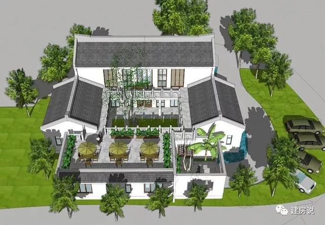 用一組別墅圖告訴你們，現(xiàn)在的中式四合院設(shè)計(jì)的真的不是一般的出彩