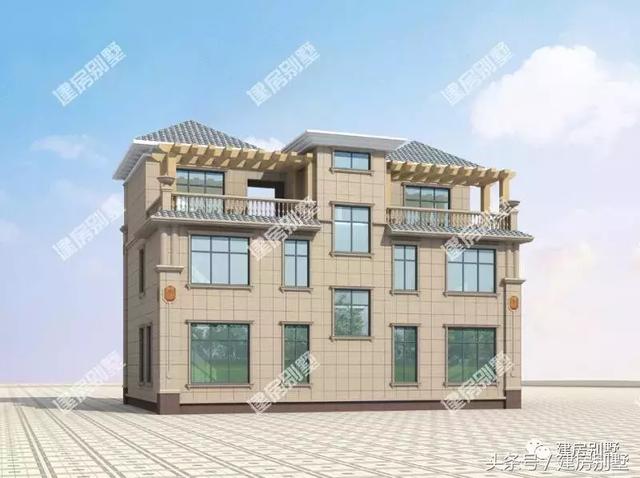 三層雙拼別墅設(shè)計圖，14.5×10米，住進去就是一種享受。