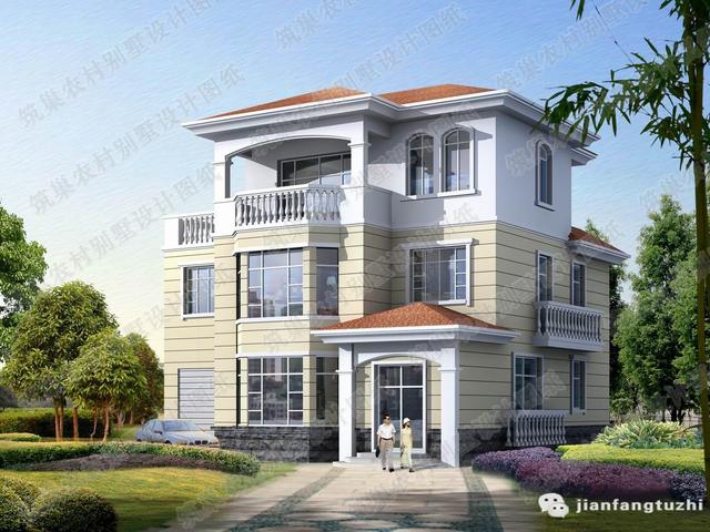 三層豪華農村自建房，3廳7室10×12帶臥室套房，外觀十分大氣。