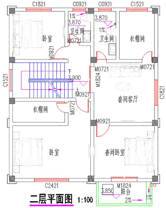 三層豪華農村自建房，3廳7室10×12帶臥室套房，外觀十分大氣。