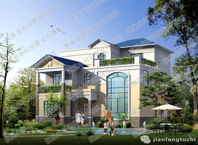 三層豪華農村自建房，3廳7室10×12帶臥室套房，外觀十分大氣。