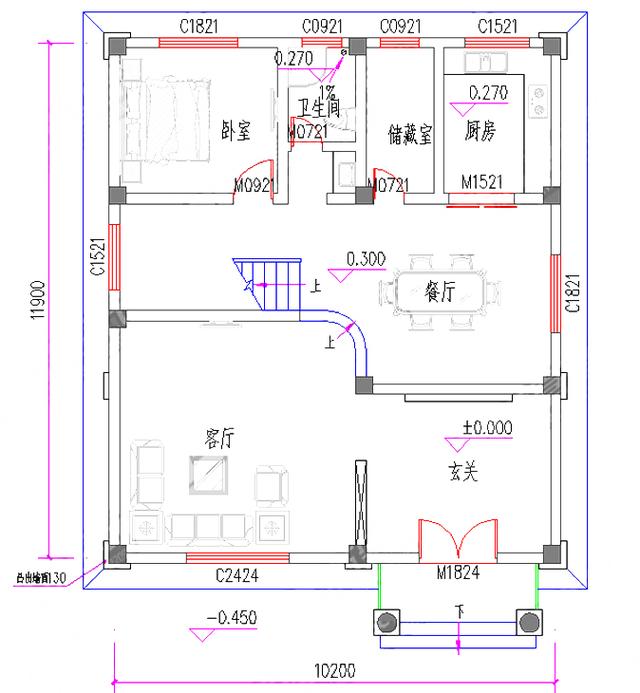 三層豪華農村自建房，3廳7室10×12帶臥室套房，外觀十分大氣。