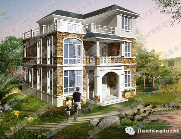 二層自建房，170㎡2廳5室?guī)к噹焯组g，外墻文化石裝飾！