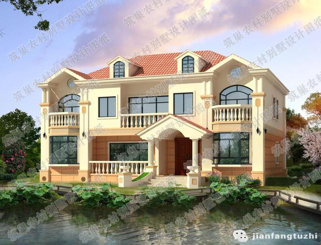 三層農(nóng)村自建房設(shè)計圖，3廳11室，帶棋牌室書房套房。