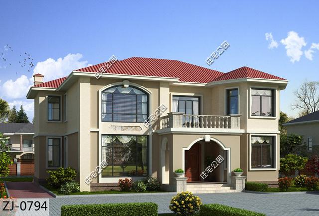 兩層農(nóng)村別墅，12×15米，挑空客廳堂屋，寬敞舒適的鄉(xiāng)村生活。