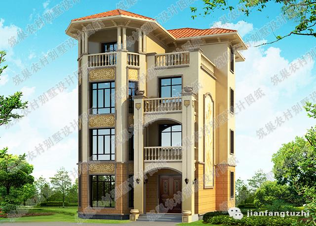 復(fù)式三層別墅設(shè)計圖，占地100㎡，2廳5臥帶棋牌室休閑廳，結(jié)構(gòu)設(shè)計獨特新穎。