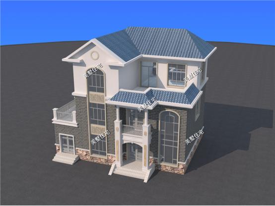 三層農(nóng)村新穎小別墅，13X11米，7室2廳帶書房，住著寧靜又舒心。