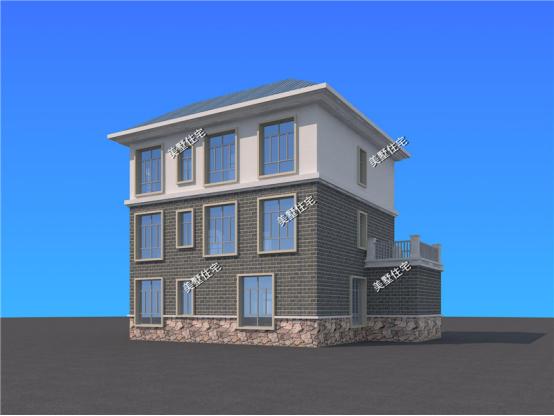 三層農(nóng)村新穎小別墅，13X11米，7室2廳帶書房，住著寧靜又舒心。