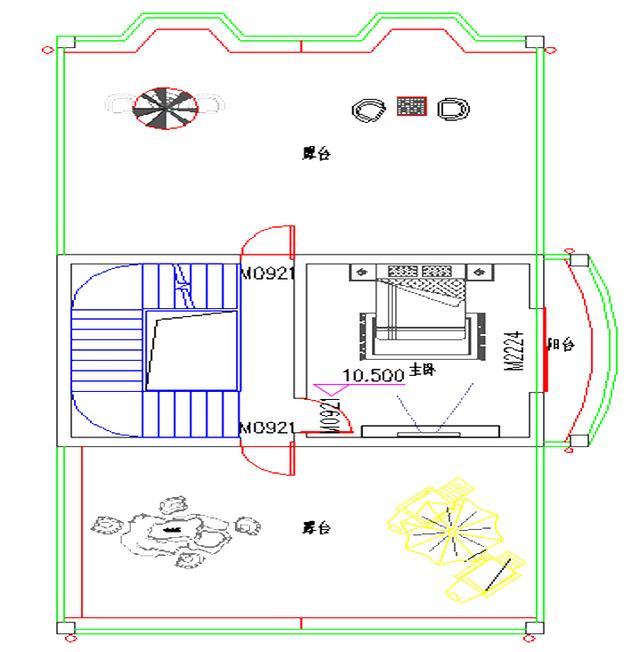 四層別墅設(shè)計(jì)圖，8×16米，帶商鋪健身娛樂(lè)室，簡(jiǎn)約大氣。