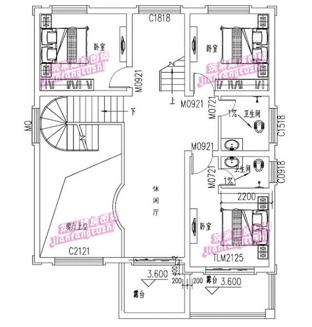三層7房農(nóng)村自建房，10*13米，經(jīng)典又洋氣。