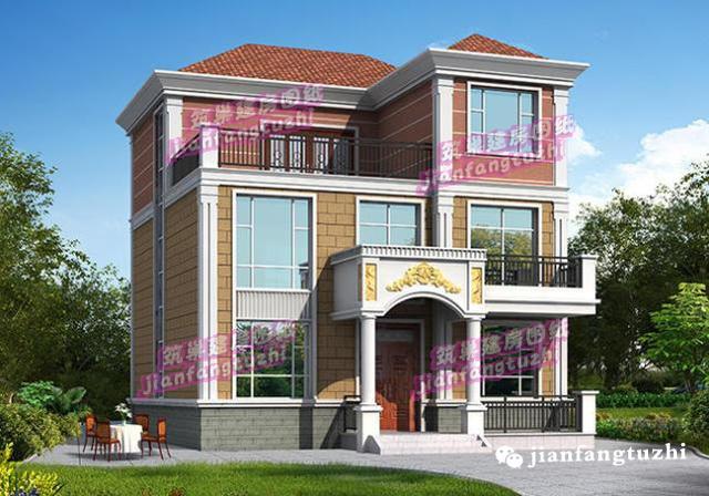 三層7房農(nóng)村自建房，10*13米，經(jīng)典又洋氣。