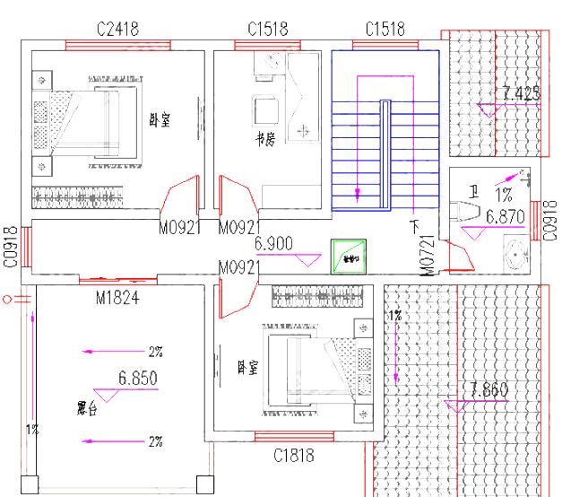 三層農(nóng)村自建房，2廳6臥帶堂屋+套房，占地120㎡，造價(jià)26萬(wàn)，經(jīng)濟(jì)實(shí)用。