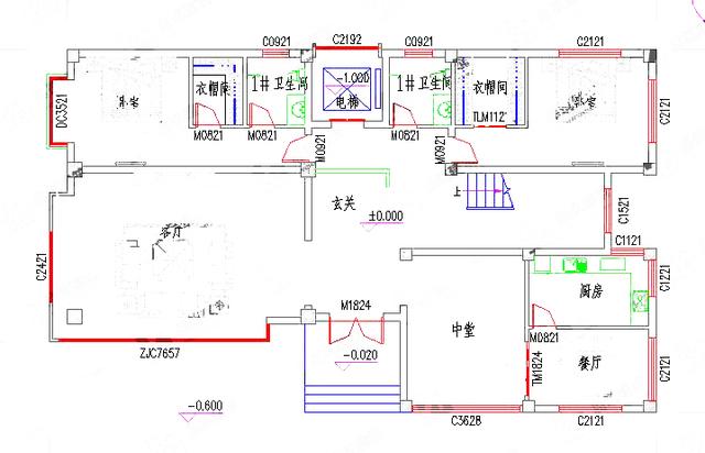 三層別墅設(shè)計(jì)圖，造價(jià)50萬(wàn)，帶電梯+游泳池。