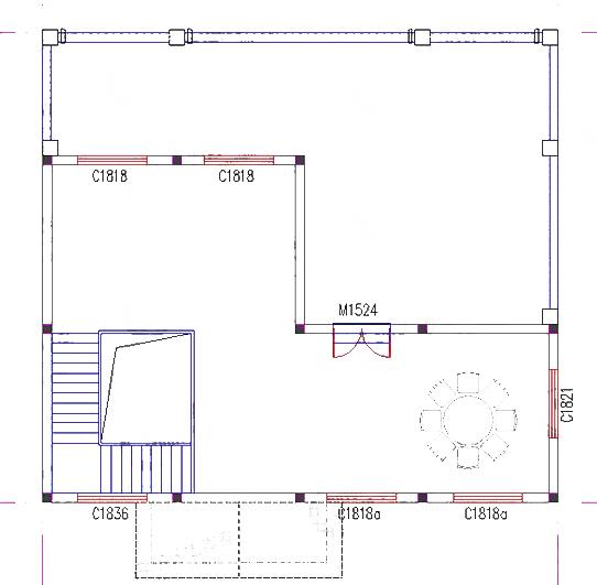 三層帶閣樓層別墅設(shè)計圖，4廳6室，13×12米，造價50萬。