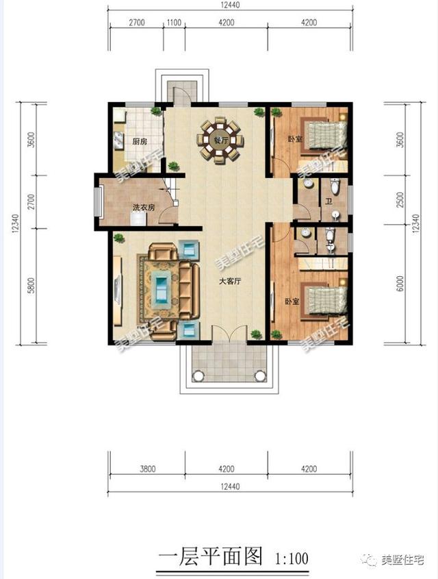 三層自建別墅，12X12米，造價30萬，愜意田園生活，令人羨慕。