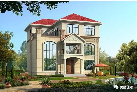 三層自建別墅，12X12米，造價30萬，愜意田園生活，令人羨慕。