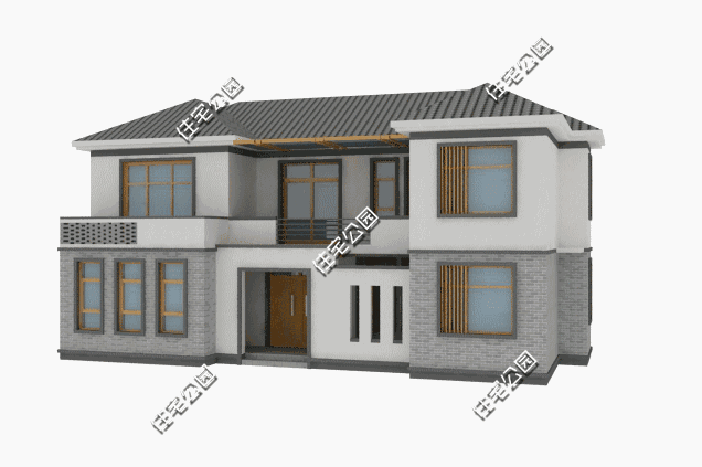 兩層中式別墅，12×9米，很受歡迎，多功能設(shè)計(jì)，只為農(nóng)村舒適生活。