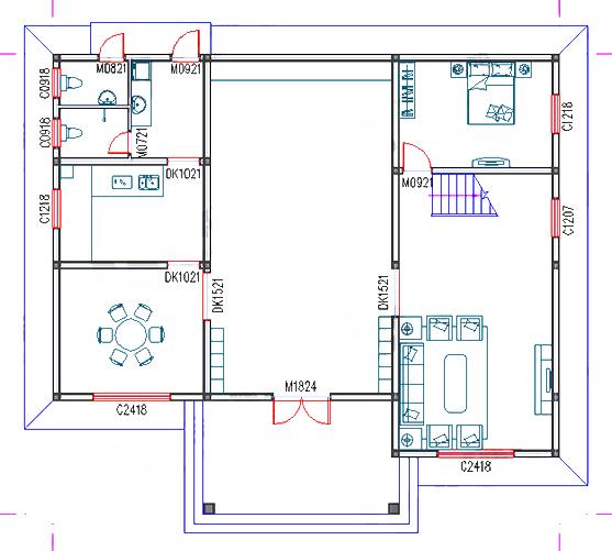 農(nóng)村三層自建房，占地210㎡53萬1廳10臥帶堂屋，特別適合農(nóng)村大家庭居住。