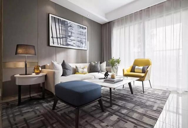 現(xiàn)代簡約風(fēng)小戶型公寓裝修，92㎡，采用抽象化的藝術(shù)，灰度空間的高級(jí)感。