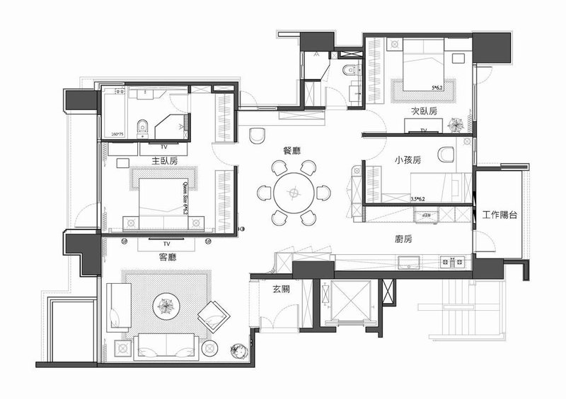 全包12萬裝修127平米的房子，新中式風(fēng)格，效果終于出來了！