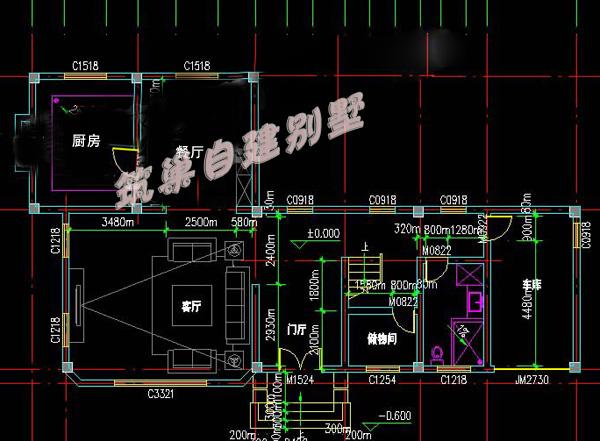 二層半帶車庫農(nóng)村自建別墅設(shè)計(jì)圖，150平方米，外觀時(shí)尚，有個(gè)性！
