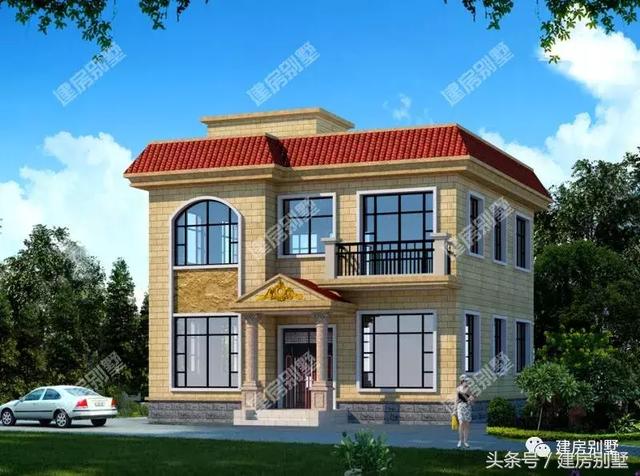 二層別墅設計圖，10×11米，造價不到20萬，建兩棟都不貴。