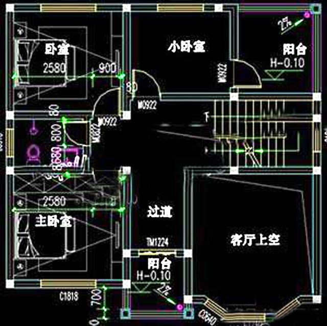 100平方米簡歐式二層農(nóng)村自建房，10*10米，簡單實用。