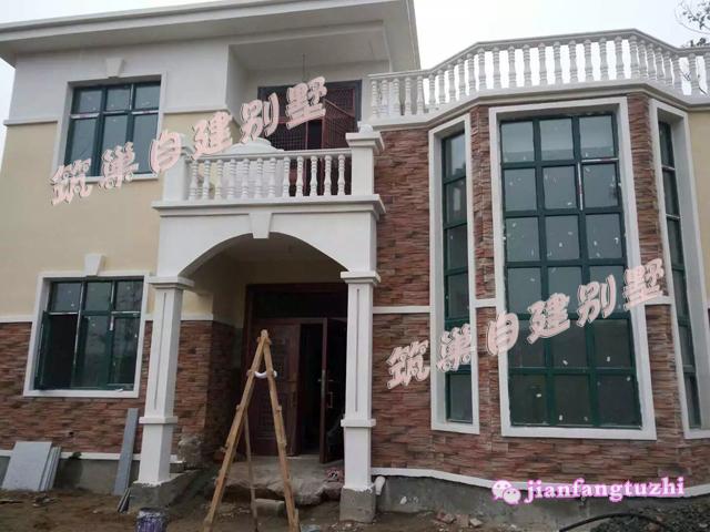 100平方米簡歐式二層農(nóng)村自建房，10*10米，簡單實用。