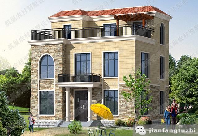 100平方米三層農(nóng)村自建房，2廳7臥經(jīng)濟(jì)實(shí)用，造價(jià)25萬