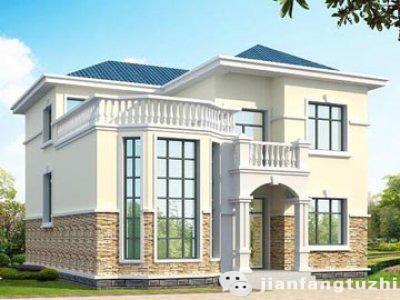 二層農(nóng)村自建房，11×12米，2廳5臥，挑空客廳+休息區(qū)+套房，造價20萬