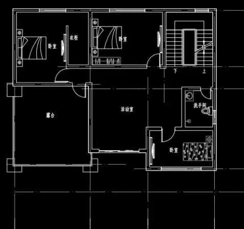 復(fù)式三層農(nóng)村自建房，14*12米，3廳8臥，造價(jià)40萬，時尚大氣。