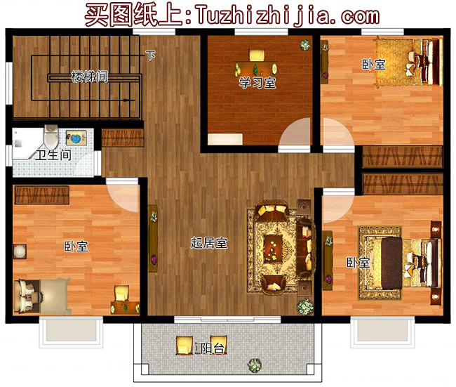 8米寬12米長房屋設(shè)計(jì)圖及效果圖，10套全新設(shè)計(jì)圖紙