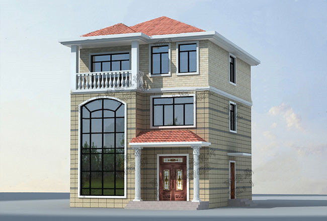 8米寬12米長房屋設(shè)計(jì)圖及效果圖，10套全新設(shè)計(jì)圖紙