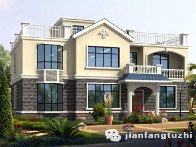 16*11米二層平屋頂自建房，2廳6臥，造價30萬，外觀簡約大氣，多功能房+飄窗。