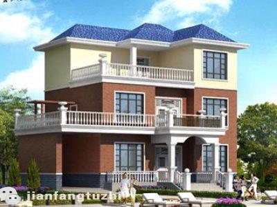 2廳6臥三層農(nóng)村自建房，15×10米，多露臺設計，僅用25萬！