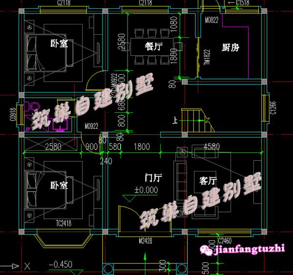 8臥簡約三層農(nóng)村自建房，11x10米，占地110平方米