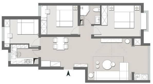 98平的三室兩廳，陳設(shè)雖然簡單了，但是家的溫馨感一點都不少，以后我家也要這么裝！