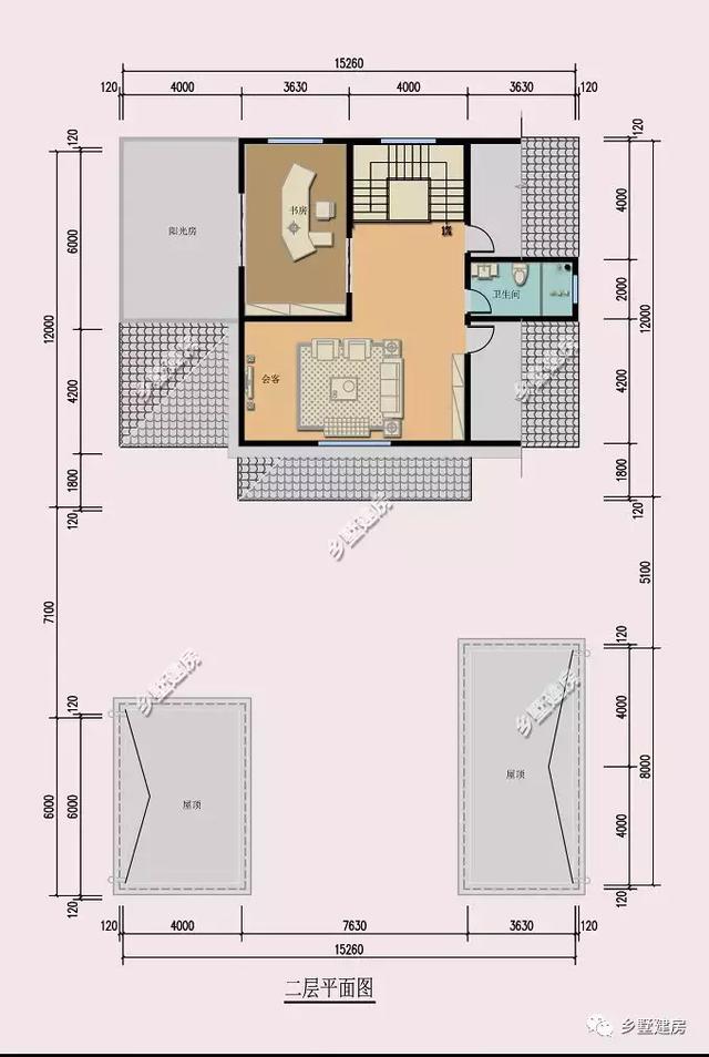 農(nóng)村二層別墅圖主體造價僅需29萬左右，帶車庫、露臺，配超大庭院，既實用又美觀！