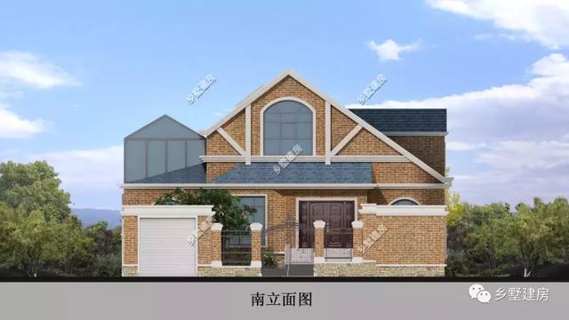 農(nóng)村二層別墅圖主體造價僅需29萬左右，帶車庫、露臺，配超大庭院，既實用又美觀！