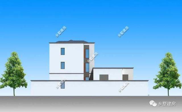 新中式農(nóng)村四合院別墅圖，帶小院和露臺，讓你的房子脫穎而出
