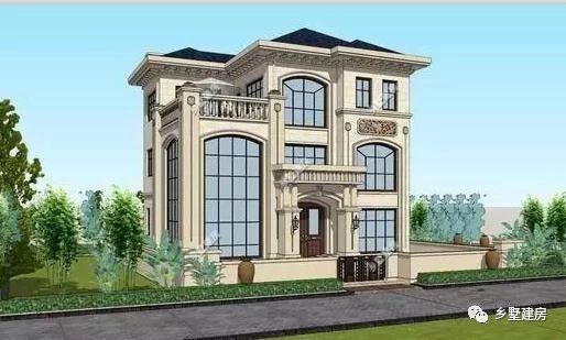 三層別墅圖造價40萬，城市買房首付都不夠，不如在農(nóng)村自建一棟別墅享受一生。