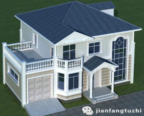 二層復(fù)式農(nóng)村自建別墅設(shè)計圖30萬占地160㎡2廳5臥