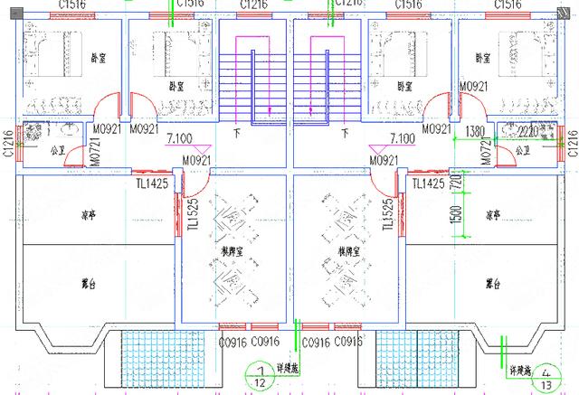  三層兄弟戶雙拼別墅施工圖，占地200平，2廳12室?guī)鐾て迮剖? src="/uploads/allimg/180610/151I1E10-2.jpg" img_width="790" img_height="523" inline="0" style="box-sizing: border-box; -webkit-tap-highlight-color: transparent; border-style: none; max-width: 100%; display: block; margin: 10px auto;" />
<p class="pgc-img-caption" style="box-sizing: border-box; -webkit-tap-highlight-color: transparent; margin: 0px; padding: 0px; text-align: center; font-size: 12px; color: rgb(119, 119, 119); line-height: 16px;">二層平面圖</p>
</div>
<p style="box-sizing: border-box; -webkit-tap-highlight-color: transparent; margin: 16px 0px; padding: 0px; color: rgb(34, 34, 34); font-family: "PingFang SC", "Hiragino Sans GB", "Microsoft YaHei", "WenQuanYi Micro Hei", "Helvetica Neue", Arial, sans-serif; font-size: 16px;">二層：</p>
<p style="box-sizing: border-box; -webkit-tap-highlight-color: transparent; margin: 16px 0px; padding: 0px; color: rgb(34, 34, 34); font-family: "PingFang SC", "Hiragino Sans GB", "Microsoft YaHei", "WenQuanYi Micro Hei", "Helvetica Neue", Arial, sans-serif; font-size: 16px;">左戶型：書房、次臥（帶陽臺）、次臥、主臥（帶衛(wèi)生間）、公衛(wèi)、樓梯間</p>
<p style="box-sizing: border-box; -webkit-tap-highlight-color: transparent; margin: 16px 0px; padding: 0px; color: rgb(34, 34, 34); font-family: "PingFang SC", "Hiragino Sans GB", "Microsoft YaHei", "WenQuanYi Micro Hei", "Helvetica Neue", Arial, sans-serif; font-size: 16px;">右戶型：書房、次臥（帶陽臺）、次臥、主臥（帶衛(wèi)生間）、公衛(wèi)、樓梯間</p>
<div   id="tvzx55t"   class="pgc-img" style="box-sizing: border-box; -webkit-tap-highlight-color: transparent; margin: 0px; padding: 0px; color: rgb(34, 34, 34); font-family: "PingFang SC", "Hiragino Sans GB", "Microsoft YaHei", "WenQuanYi Micro Hei", "Helvetica Neue", Arial, sans-serif; font-size: 16px;"><img alt=