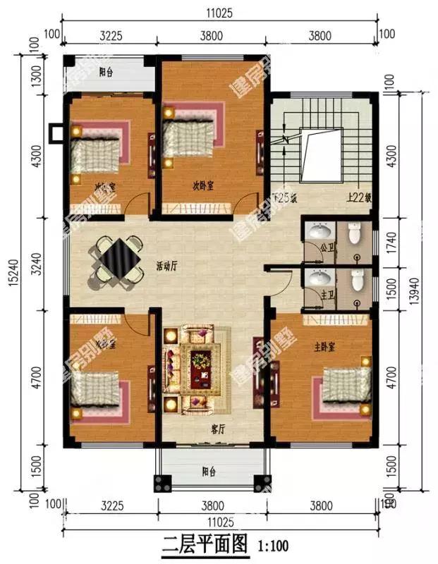 兩款戶型相近的三層農(nóng)村別墅設(shè)計(jì)圖，第一棟戶型通透，第二棟經(jīng)濟(jì)適用，都是建房很不錯(cuò)的選擇