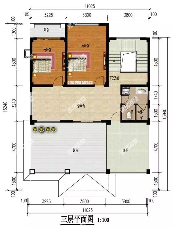 兩款戶型相近的三層農(nóng)村別墅設(shè)計(jì)圖，第一棟戶型通透，第二棟經(jīng)濟(jì)適用，都是建房很不錯(cuò)的選擇