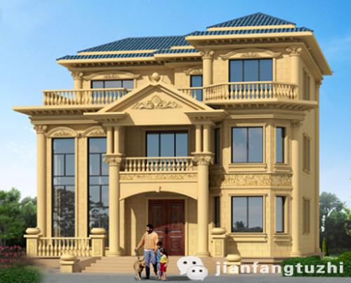 2廳7臥三層獨(dú)棟別墅設(shè)計(jì)圖奢華大氣，尊貴豪華，挑空客廳+麻將室+娛樂室+套房