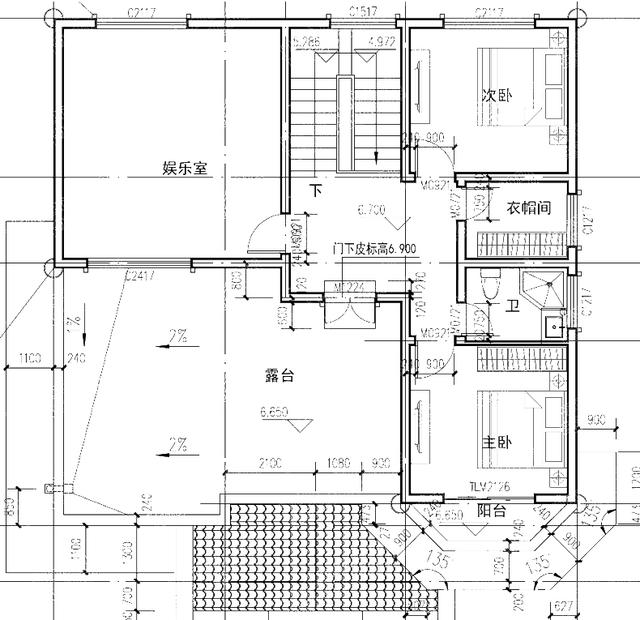 2廳7臥三層獨(dú)棟別墅設(shè)計(jì)圖奢華大氣，尊貴豪華，挑空客廳+麻將室+娛樂室+套房