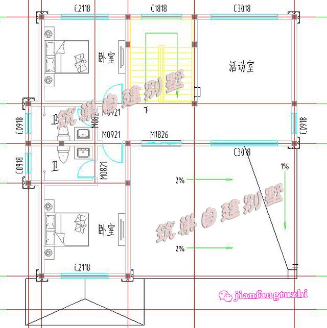 經(jīng)濟(jì)實(shí)用三層農(nóng)村復(fù)式別墅設(shè)計(jì)圖效果圖，布局合理，適合農(nóng)村自建
