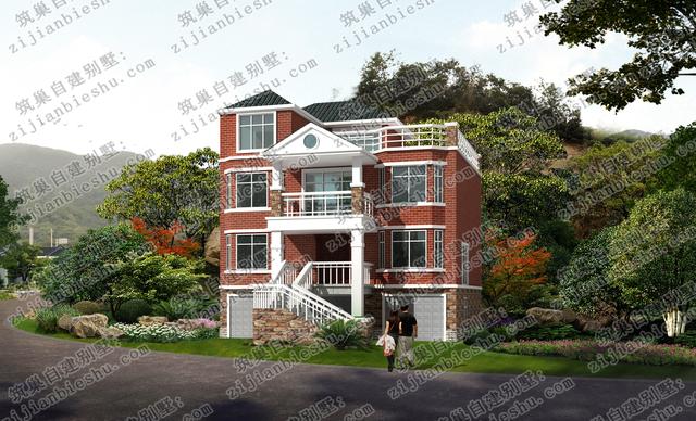 四層框架結(jié)構(gòu)農(nóng)村別墅，入戶花園+大露臺(tái)，時(shí)尚大氣，造價(jià)30萬(wàn)